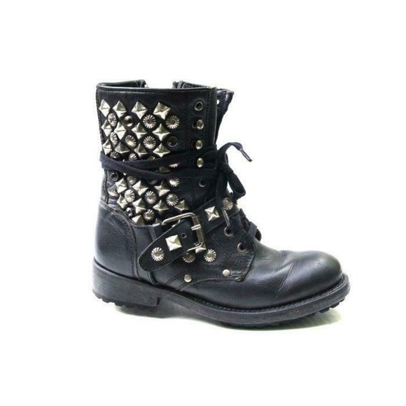 Ash Motorcycle Boots Studded Spiked 